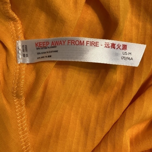 Free People Marissa Bodysuit Size M Tangerine - Picture 6 of 7